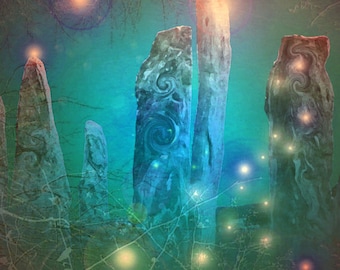 Magical Stones, giclee print, limited edition