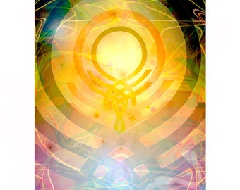 Bhuvaneshwari: Cuarta Noche de Conocimiento Trascendental, impresión giclee