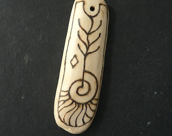 Colgante rúnico talismán del espíritu del árbol anciano (2)