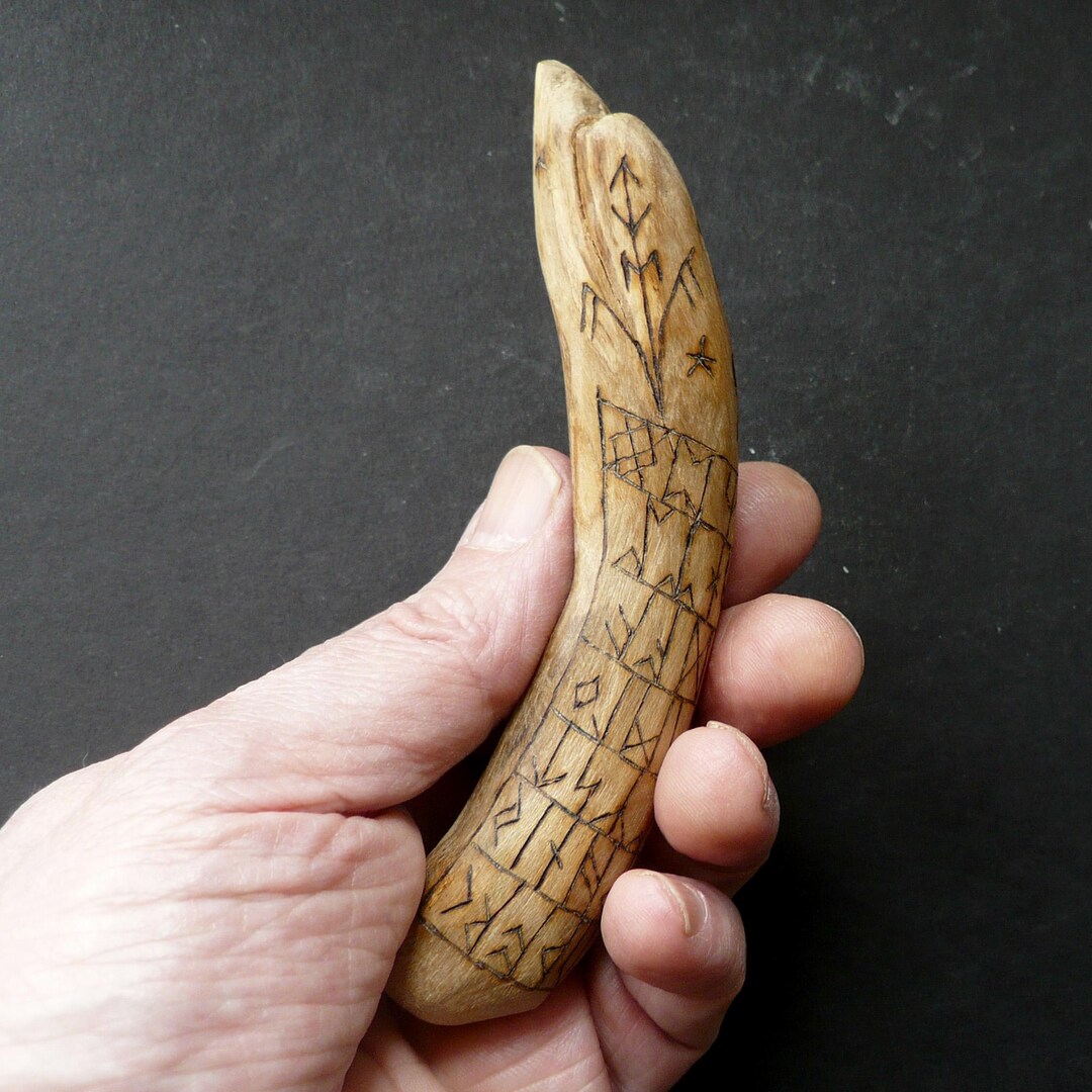 Ivy Wood Rune Stave for Magical Working, Healing and Divination (25) - Etsy