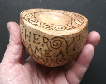 Cuenco de meditación: Espino blanco para la diosa Tara