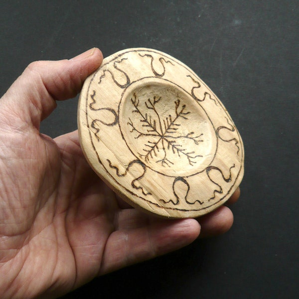 Linden wood Offering and Spell Bowl