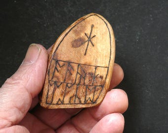 Madera de ciruelo. Empoderamiento, (Talismán de bolsillo 301)