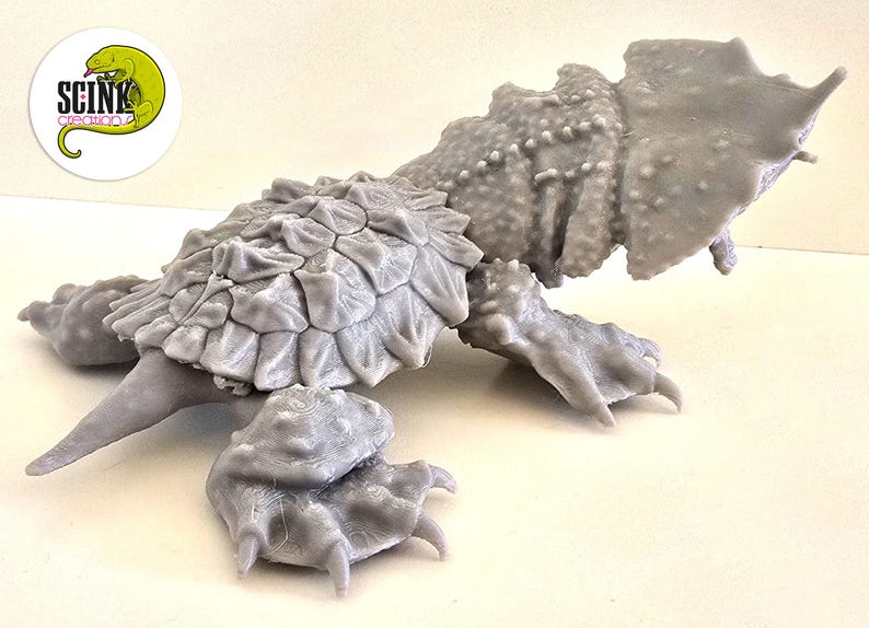 3D Printed Mata Mata Turtle Sculpture, Unpainted Figurine - Etsy