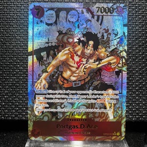 Portgas D. Ace Proxy Card – One Piece Holographic Textured Collectible (OP02-013)
