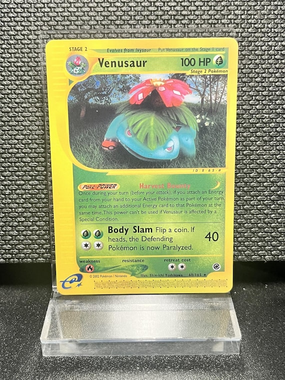 Venusaur Expedition Set (68) Non‑Holo Rare Proxy Card | e‑Reader Era Collection | Pokémon Style Custom Card | Display Collectible