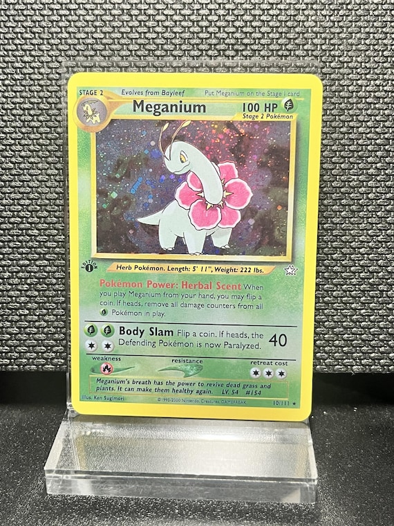 Neo Genesis Meganium (10) – Holo Rare 1st Edition Holofoil | Neo Era Collection Proxy