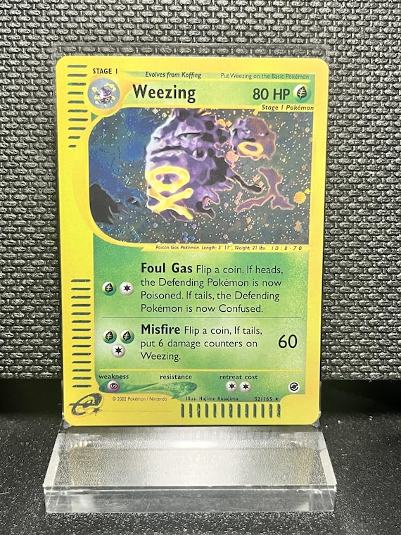 Weezing Expedition Set (32) Holo Rare Proxy Card | e‑Reader Era Collection | Pokémon Style Custom Card | Display Collectible
