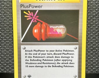 PlusPower Trainer Proxy Card – Basis-Set 1st Edition Style Replica (84/102)