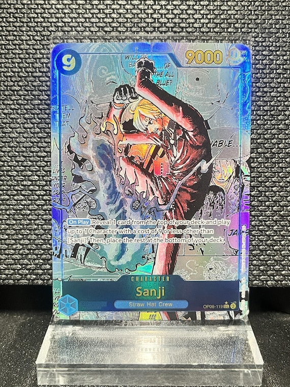 Sanji OP06-119 Proxy Card | Wings of the Captain Holographic Textured Anime TCG