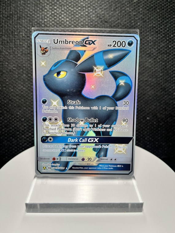 Shiny Umbreon GX SV69/SV94 Proxy Card | Hidden Fates Holo Display Art