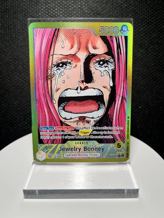 Jewelry Bonney Alternate Art | Carrying On His Will OP13-100 (L) | One Piece Leader Foil Collectible Proxy card
