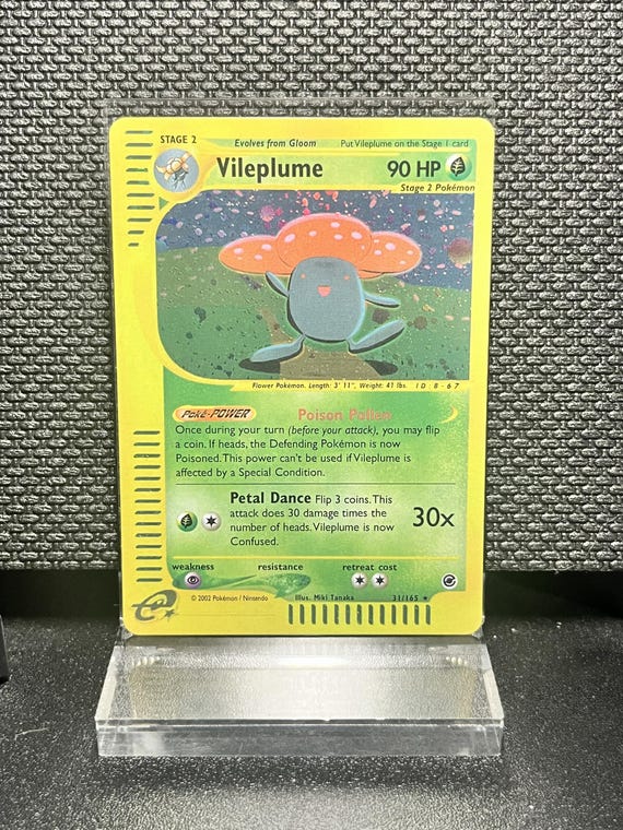 Vileplume Expedition Set (31) Holo Rare Proxy Card | e‑Reader Era Collection | Pokémon Style Custom Card | Display Collectible