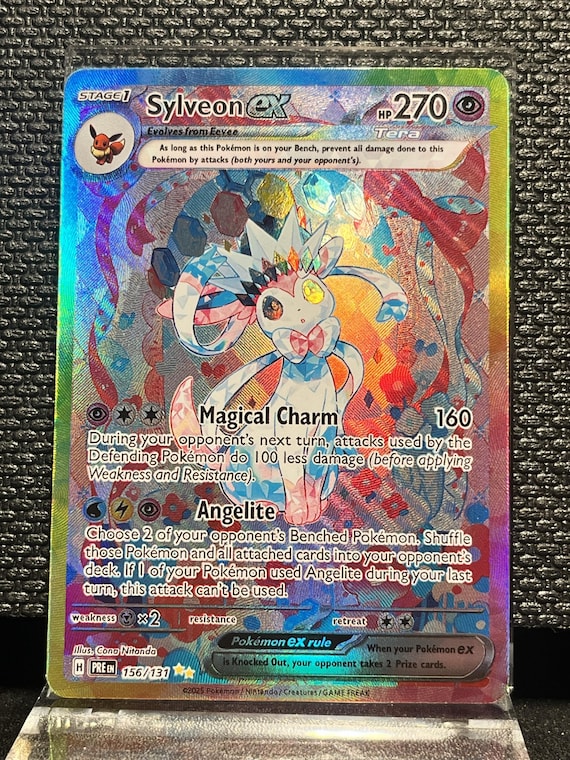Sylveon ex – Custom Tera Full Art Holo Proxy Card