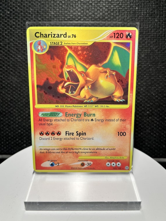 Charizard 103/100 Secret Rare Holofoil Proxy Card | Stormfront Inspired Collectible Display