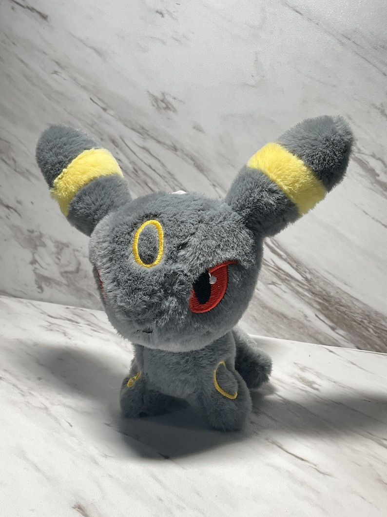 Red Ringed Umbreon Handmade Umbreon Plush With Keychain – Soft Collectible Pokémon ...