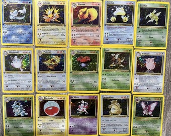 オリジナルヴィンテージポケモンカード 20 枚セット - ホロ、初版