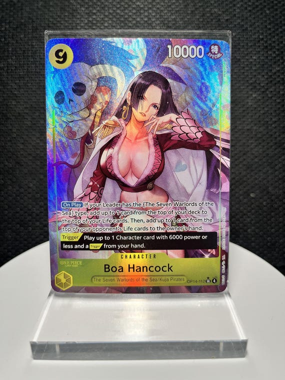 Boa Hancock Alternate Art | The Azure Sea's Seven OP14-112 (SR) Holographic One Piece Collectible Proxy Card