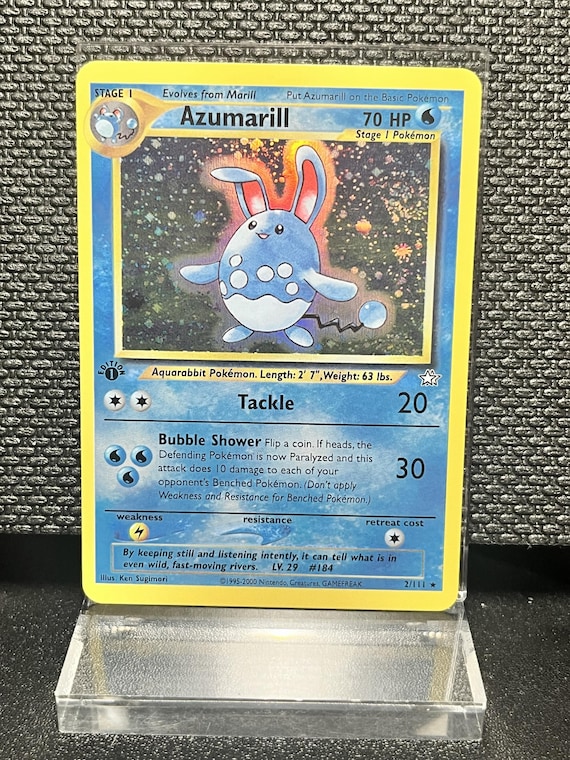 Neo Genesis Azumarill (2) – Holo Rare 1st Edition Holofoil | Neo Era Collection Proxy