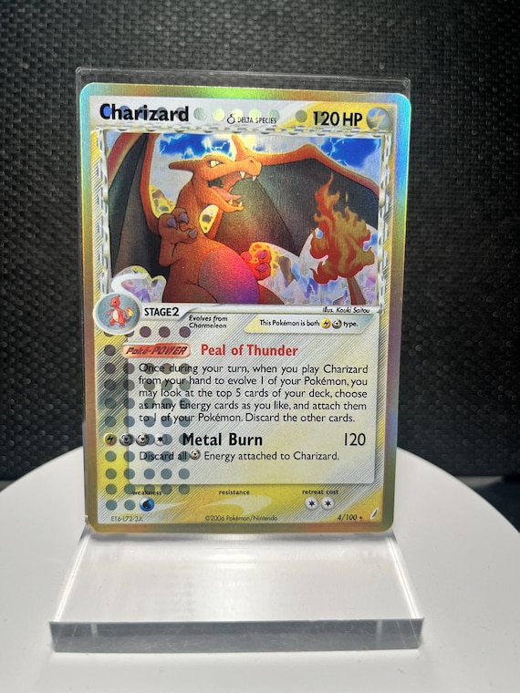 Charizard Delta Species 4/100 EX Crystal Guardians Holofoil Proxy Card