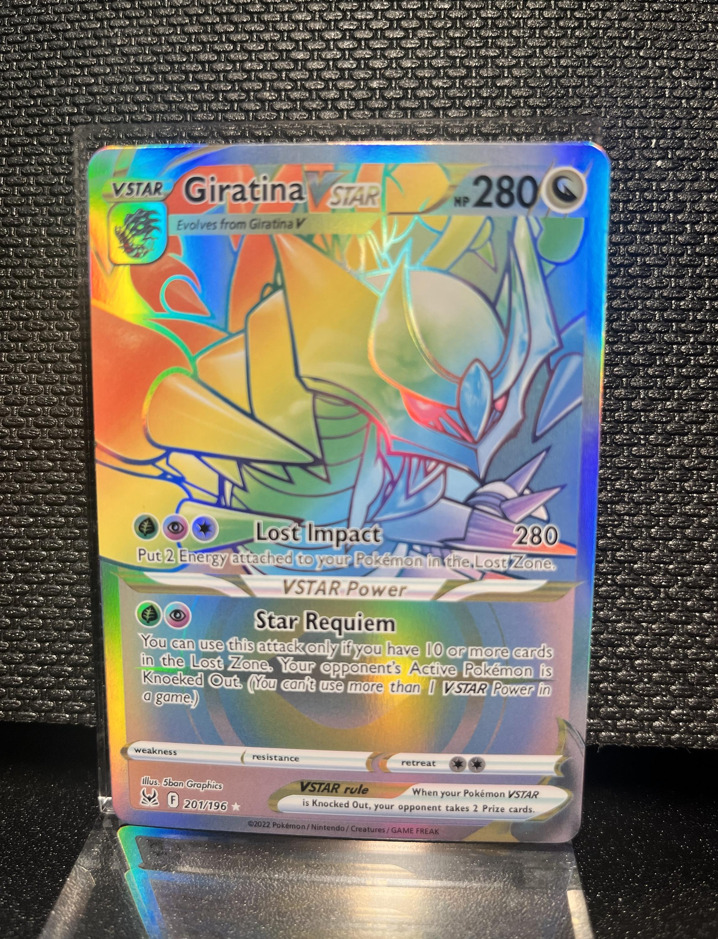 Giratina VSTAR Pokmon Card | Full Art Holo Replica | Lost Zone Collectible  Display Card - Etsy