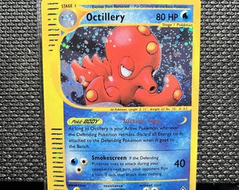 octopus pokemon card Tentacruel Mint / near mint condition trading card Octillery A4 169 / Wisdom