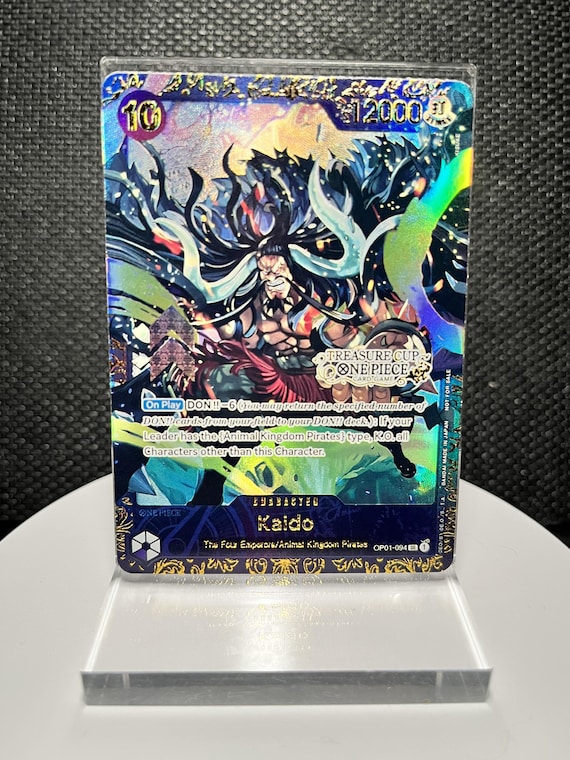 One Piece Kaido SR Proxy Card | Treasure Cup Holographic Foil (OP01-094)