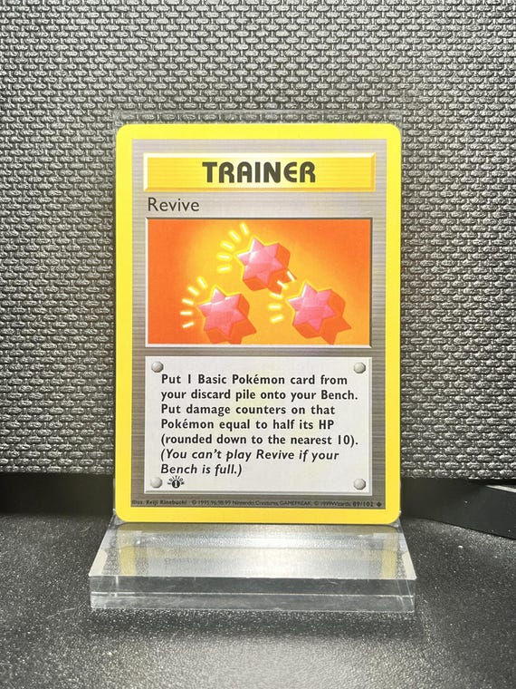Revive Trainer Proxy Card (89/102) – Base Set 1st Edition Style Replica