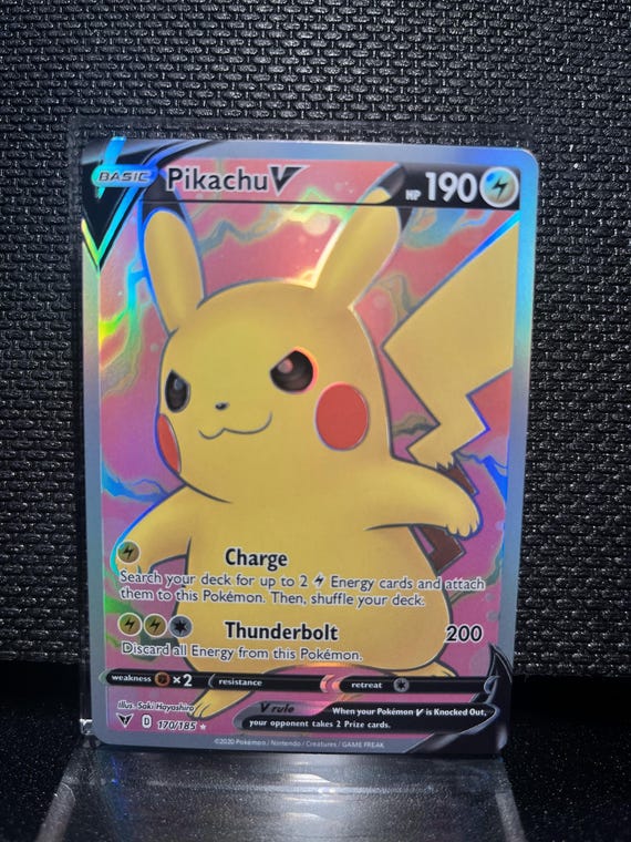 Pikachu V Proxy Card | Custom Full Art Holo Pokémon Card