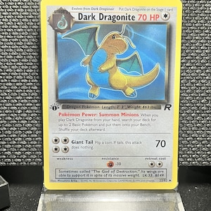 dragonite pokemon card 1st edition Fossil Holo 4/62 PSA 9 – TBC Games this card is the perfect way to showcase your collection. 1st Edition Dragonite - Etsy