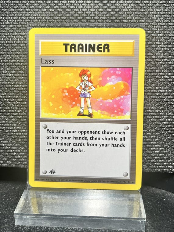 Lass Trainer Card 75/102 – Base Set Style Proxy Replica (Non-Holo)