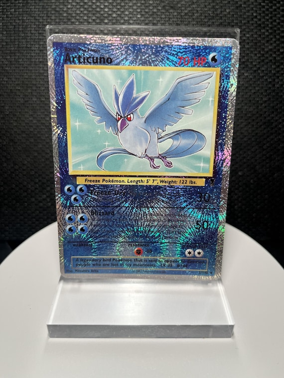 Articuno 2/110 Reverse Holofoil Proxy Card – Legendary Collection Set – Vintage Ice Pokémon Holo Display Card