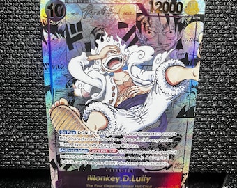 One Piece Trading Card Game - Luffy Gea 5 Nika Manga Gold and