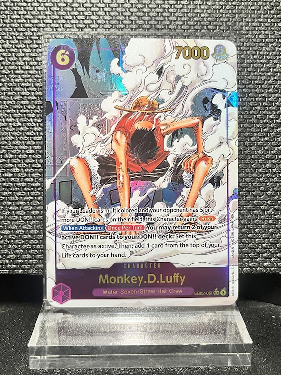 Monkey D. Luffy Proxy Card | Holographic Textured One Piece TCG (Fan-Made)