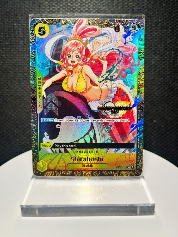 One Piece Shirahoshi Proxy Card | October Championship 2024 UC Holographic (OP03-116)