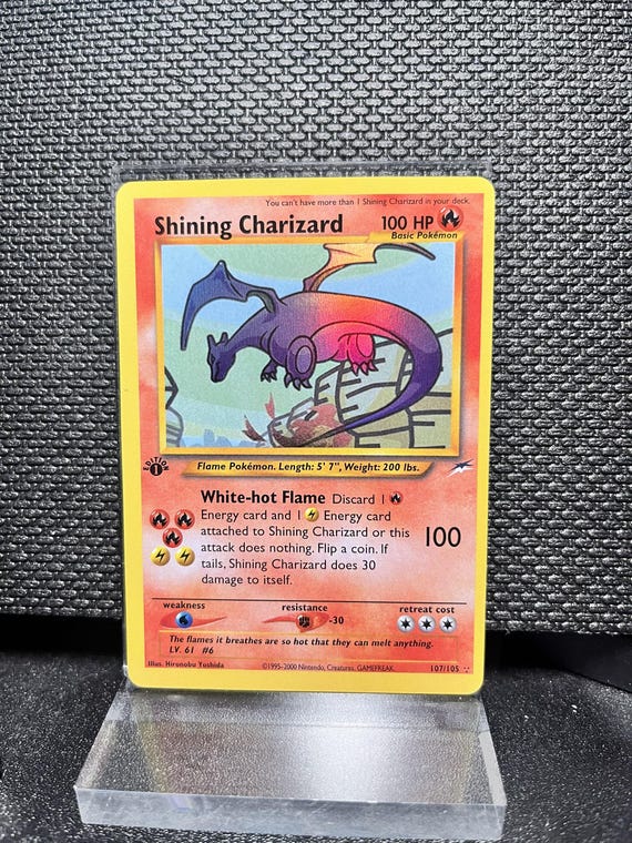 Neo Destiny Shining Charizard (107) – Secret Rare 1st Edition Holofoil | Neo Era Collection Proxy