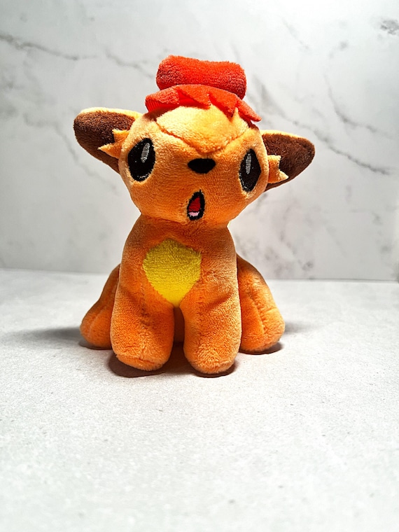 Handmade Vulpix‑Inspired Plush Keychain | Cute Fox Plush Charm | Kawaii Anime Gift | Made to Order