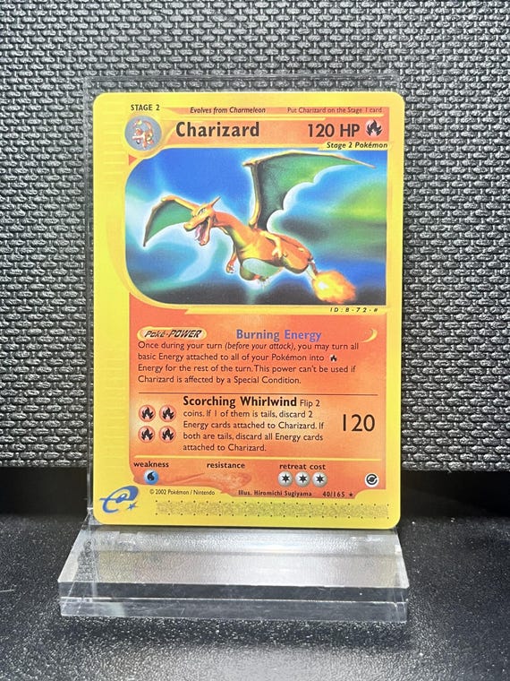 Charizard Expedition Set (40) Normal Rare Proxy Card | e‑Reader Era Collection | Pokémon Style Custom Card | Display Collectible