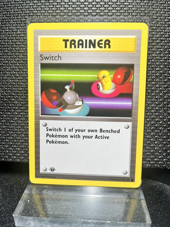 Switch Trainer Card Proxy – Base Set 1st Edition Style Replica (95/102)