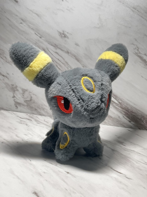Handmade Umbreon Plush with Keychain – Soft Collectible Pokémon-Inspired Plush Toy