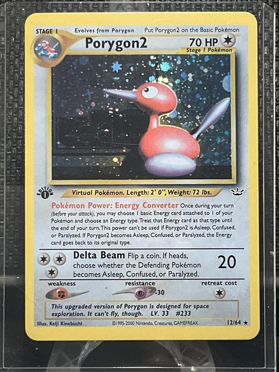 Porygon2 Proxy Card | Vintage Neo Era Style Pokémon Card