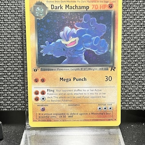 dark machamp pokemon card (10) the trusted official grading guarantees its condition Dark Machamp - Etsy