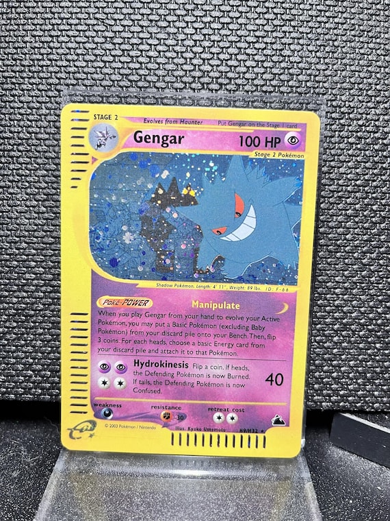 Gengar Skyridge H9 Holo Rare Proxy Card | Vintage E‑Series Style Pokémon | Custom Fan Made Holographic