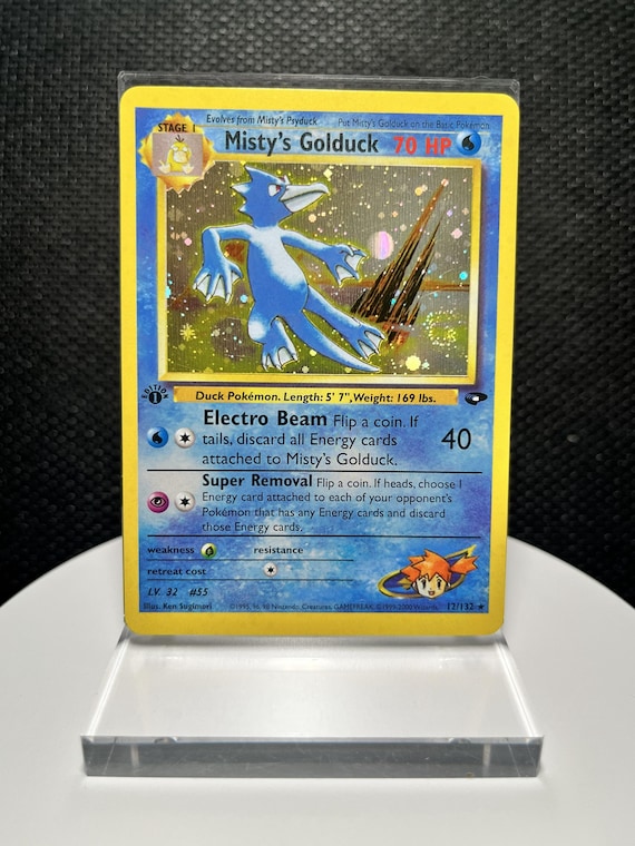 Misty's Golduck Proxy Card – Vintage Gym Challenge Style