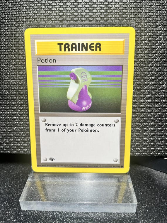 Potion Trainer Card – Base Set 1st Edition Style Replica 94/102