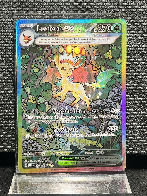 Leafeon ex – Custom Tera Full Art Holo Proxy Card
