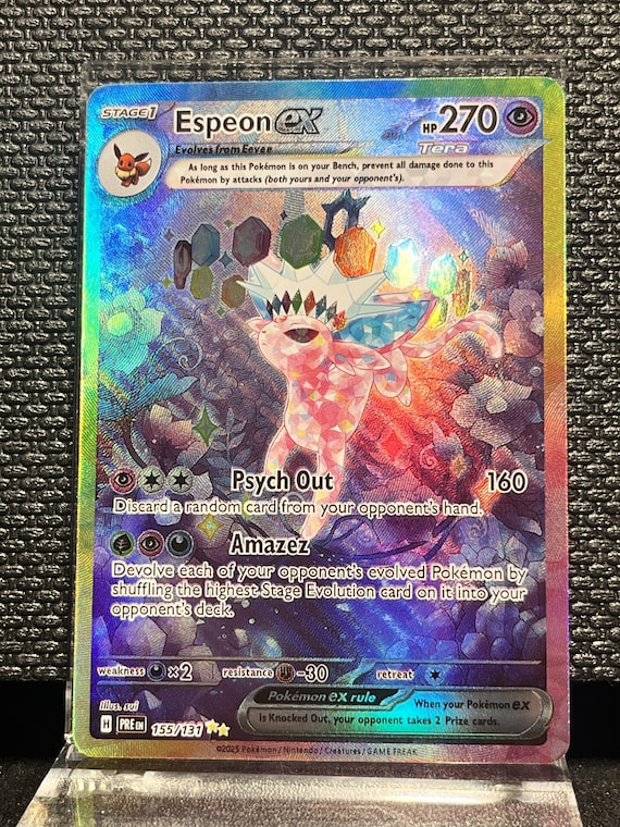 Espeon ex – Custom Tera Full Art Holo Proxy Card