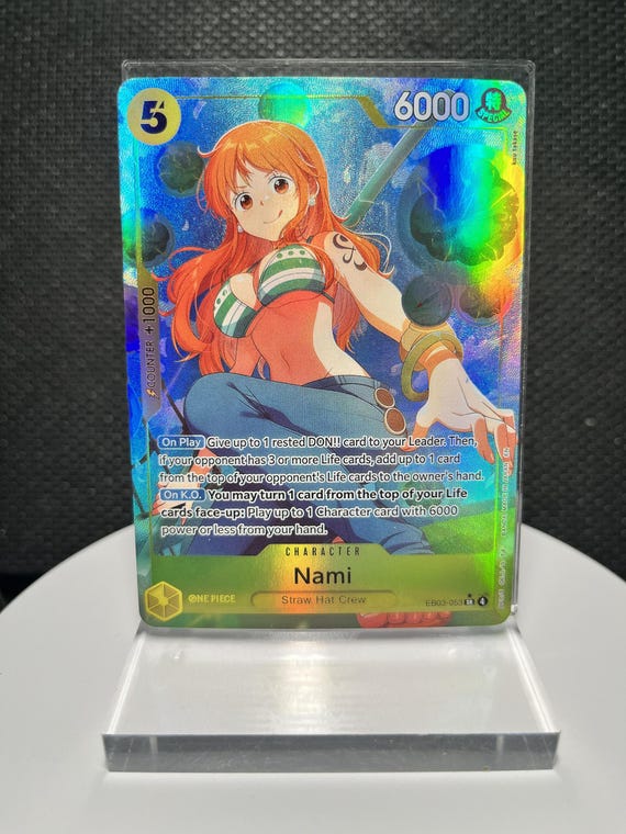 Nami | One Piece Heroine's Edition EB03-053 (SR) Holographic Proxy Card | Alternate Art Collectible
