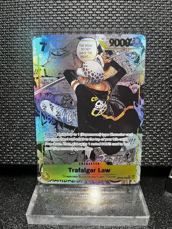 Trafalgar Law Proxy Card – One Piece Holographic Textured Collectible (OP10-119)