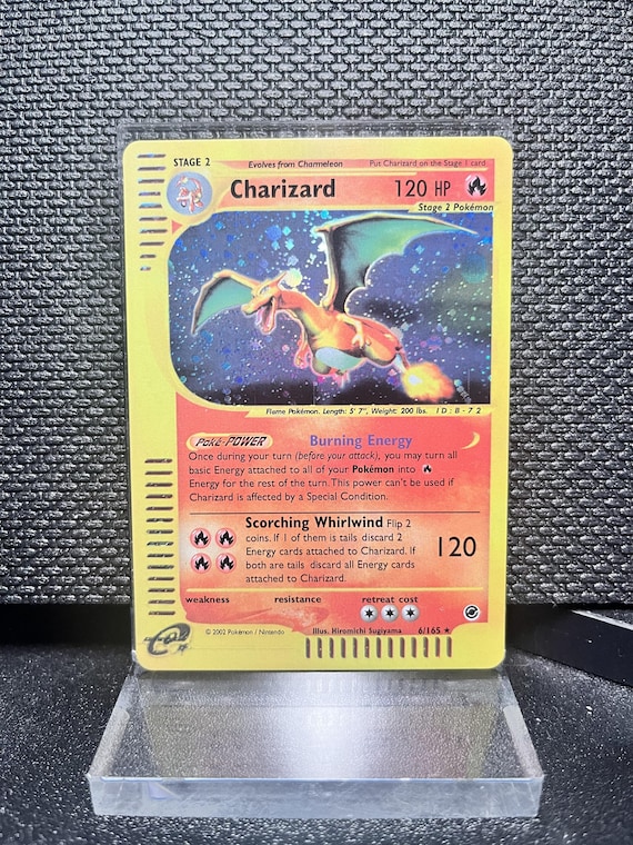 Charizard Expedition Set (6) Holo Rare Proxy Card | e‑Reader Era Collection | Pokémon Style Custom Card | Display Collectible